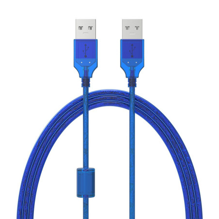 Rallonge USB 2.0 Type A mâle / mâle - 3m Bleu | Smarty Paris